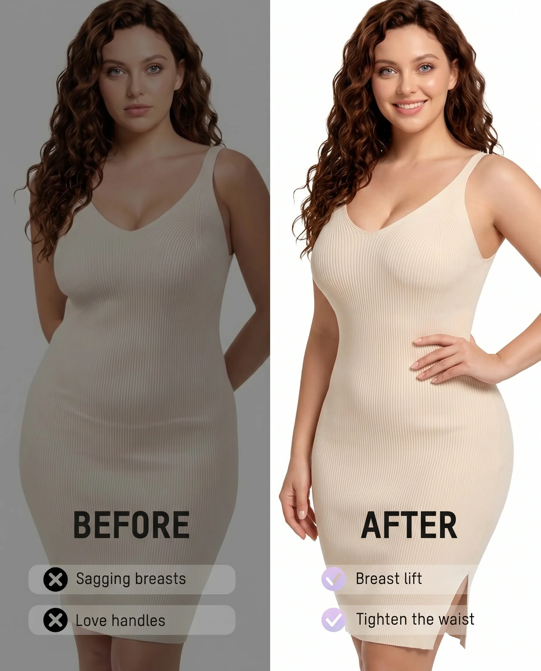 Women's Tummy Control Zip Front Bodysuit - Image 21