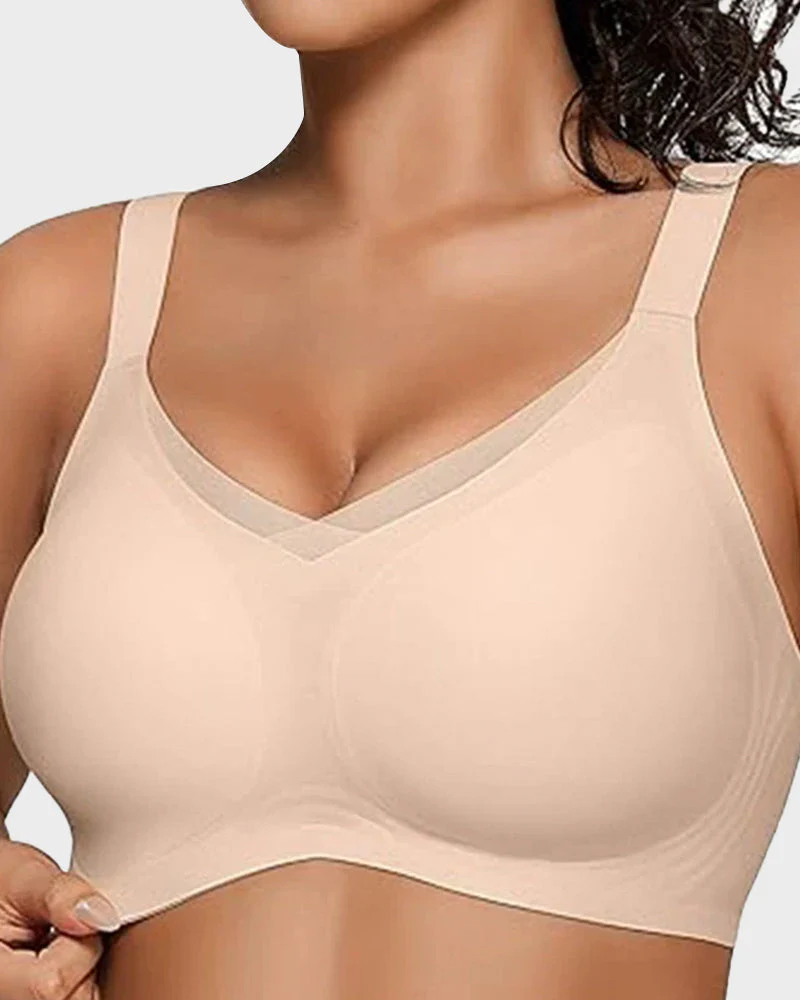 Womens Wireless Bras V Mesh Comfortable Bralette Supportive - Image 3