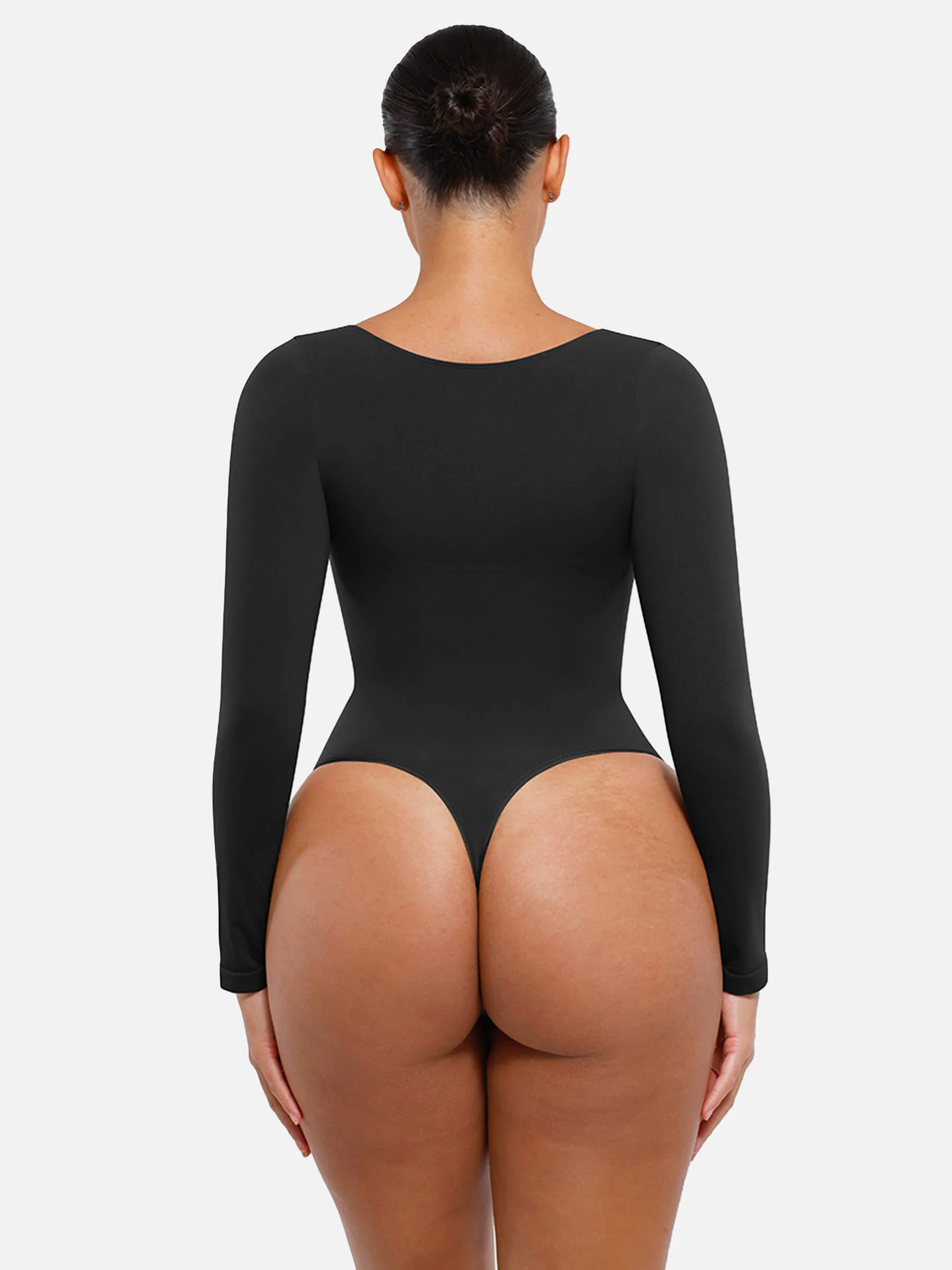 Womenswear Seamless Sculpt Long Sleeve Thong Bodysuit for Tummy Control - Image 13