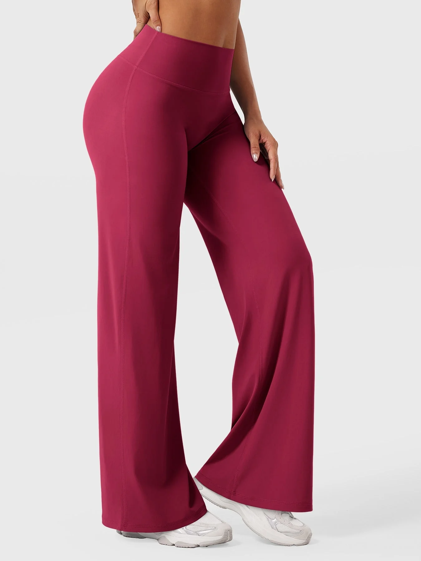 Leggings High-Waist Straight-Leg No Front Seam Buttery Soft Gym Yoga Pants for Women Fitness Tights - Image 103