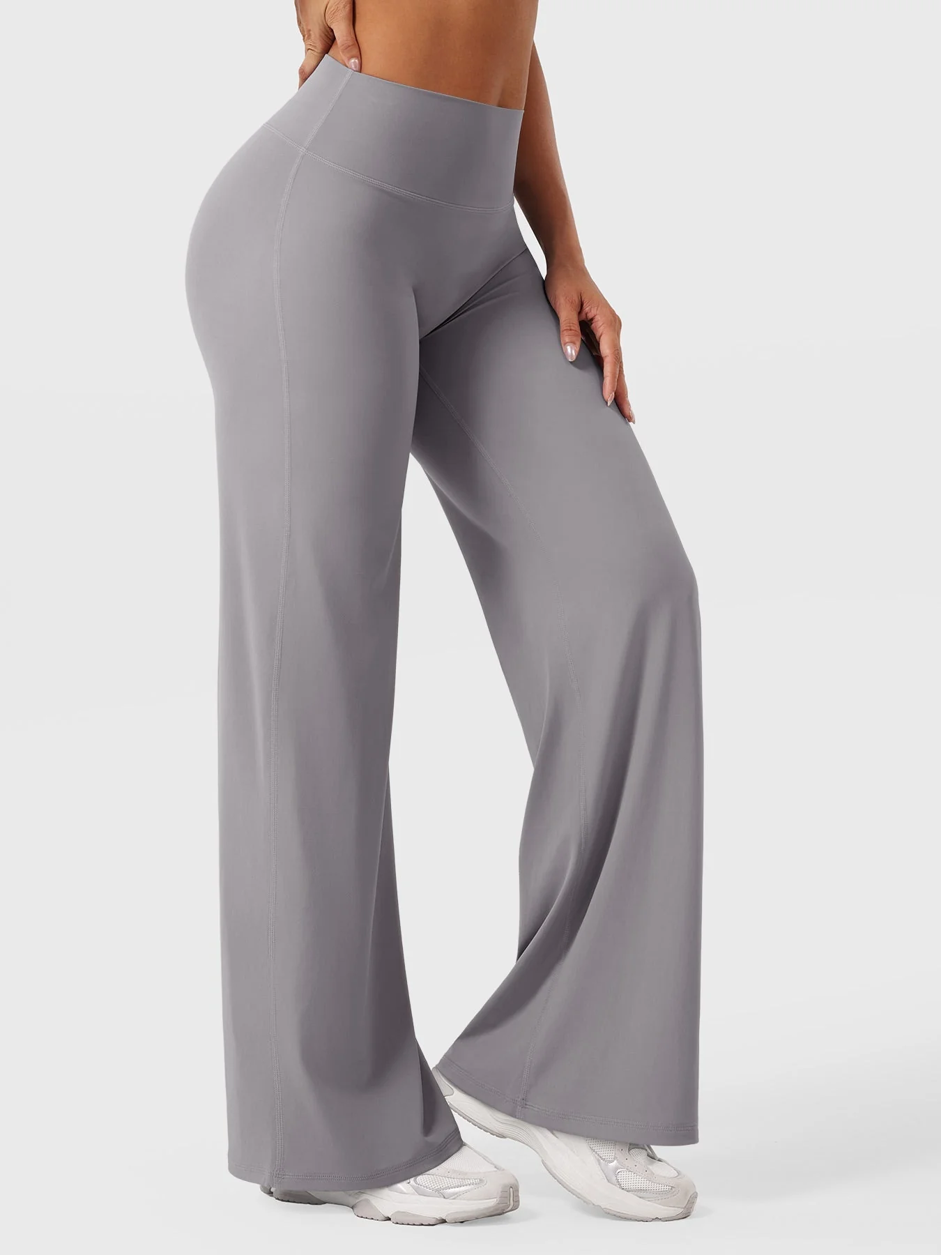 Leggings High-Waist Straight-Leg No Front Seam Buttery Soft Gym Yoga Pants for Women Fitness Tights - Image 112