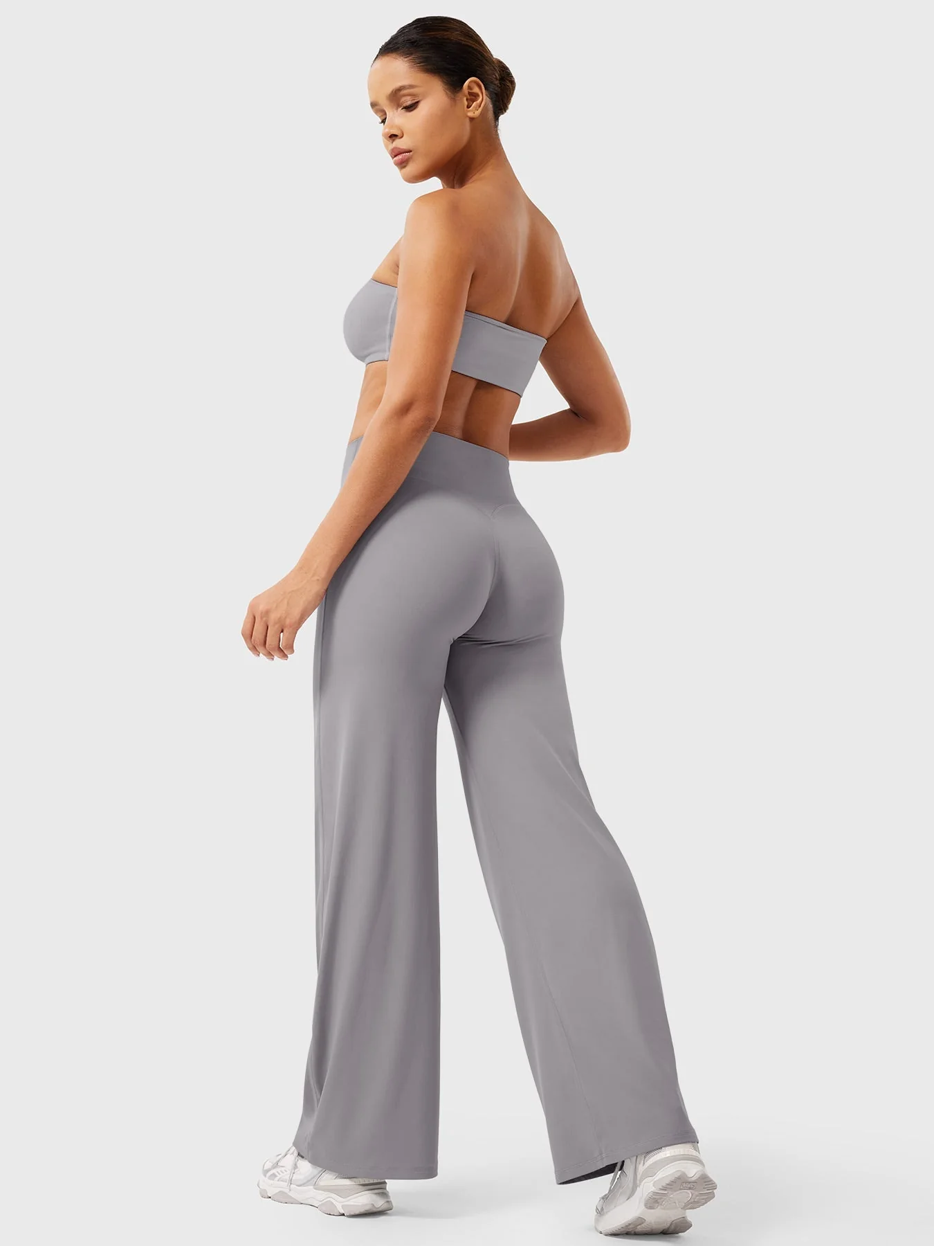 Leggings High-Waist Straight-Leg No Front Seam Buttery Soft Gym Yoga Pants for Women Fitness Tights - Image 116