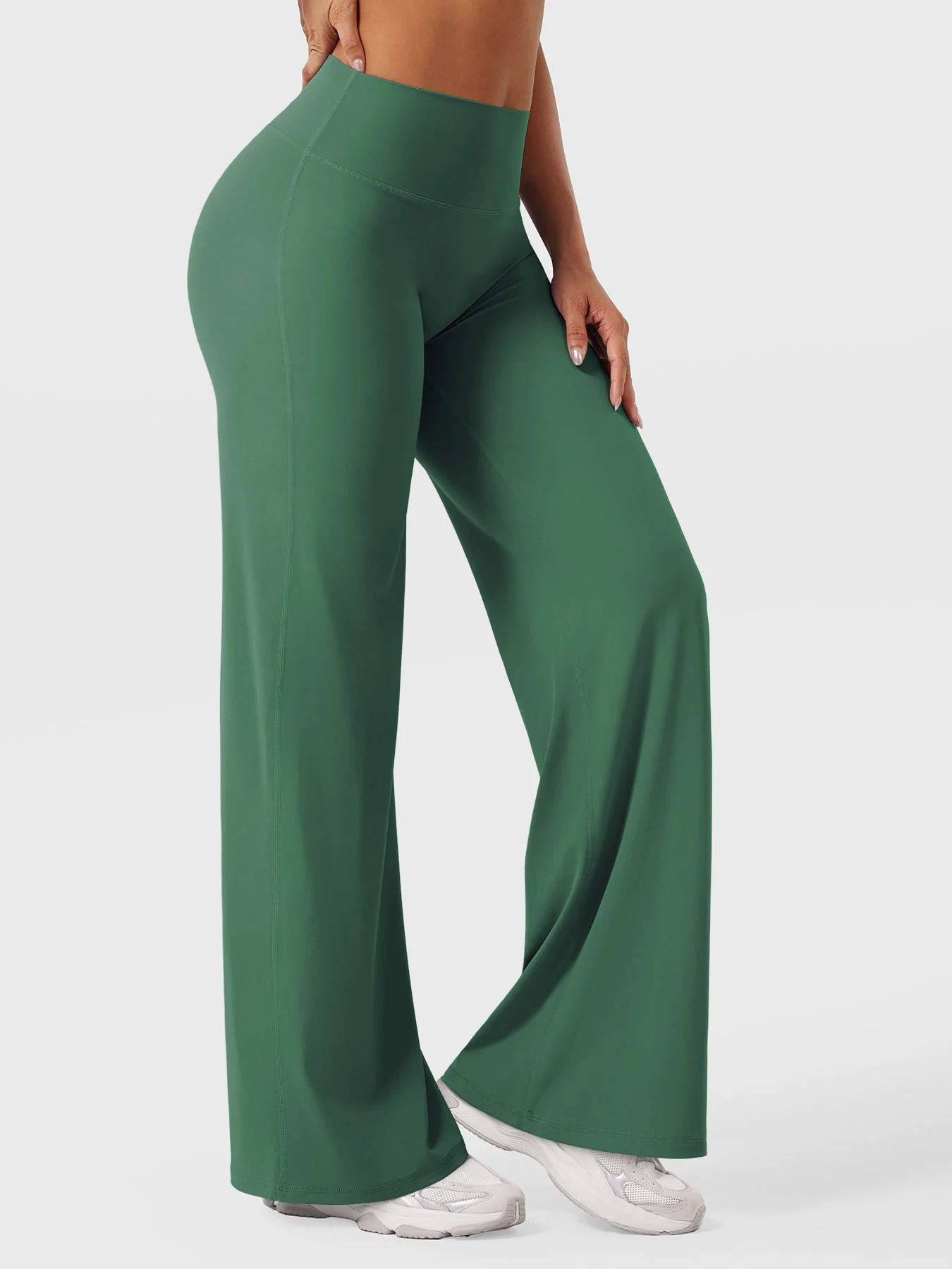 Leggings High-Waist Straight-Leg No Front Seam Buttery Soft Gym Yoga Pants for Women Fitness Tights - Image 121
