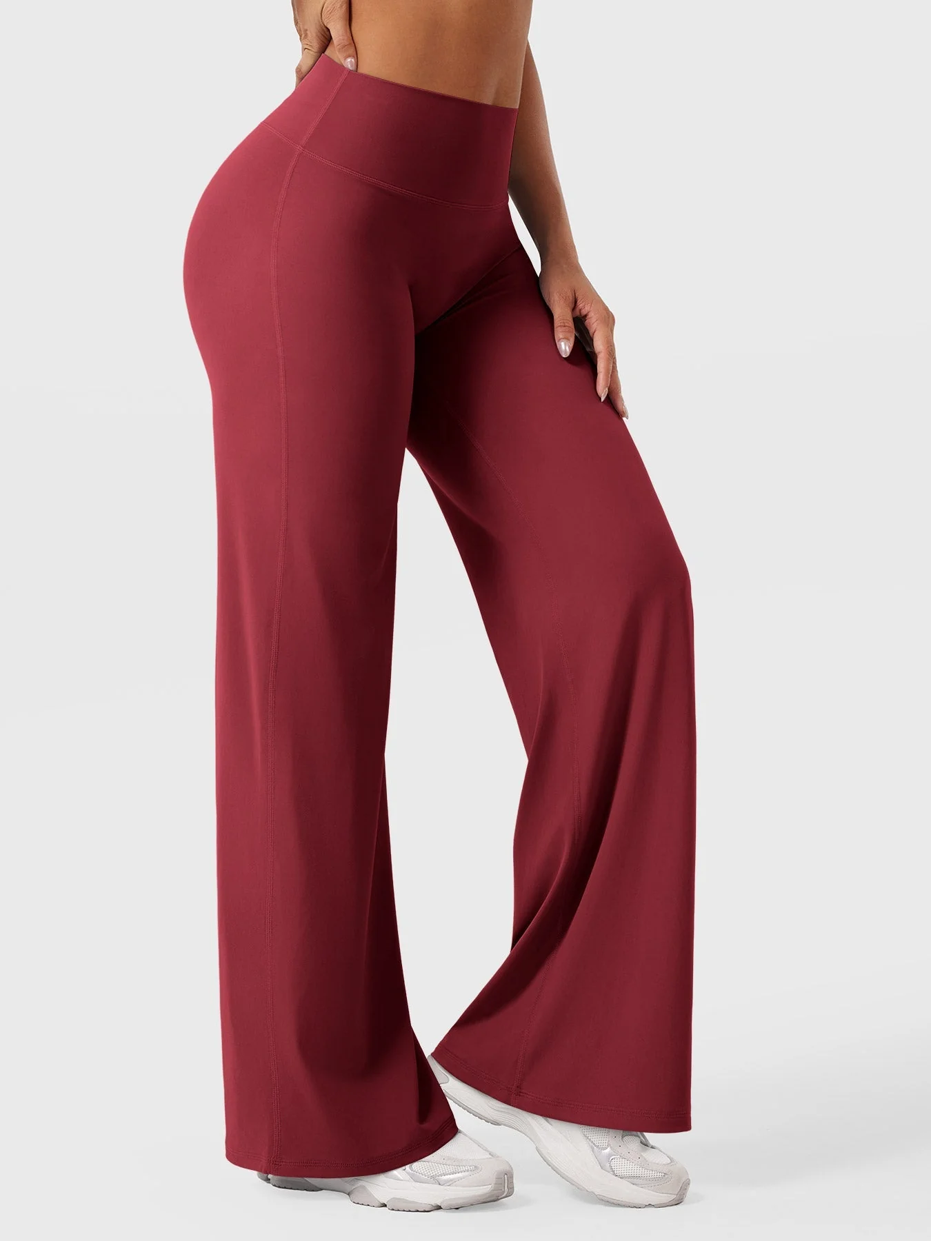 Leggings High-Waist Straight-Leg No Front Seam Buttery Soft Gym Yoga Pants for Women Fitness Tights - Image 13
