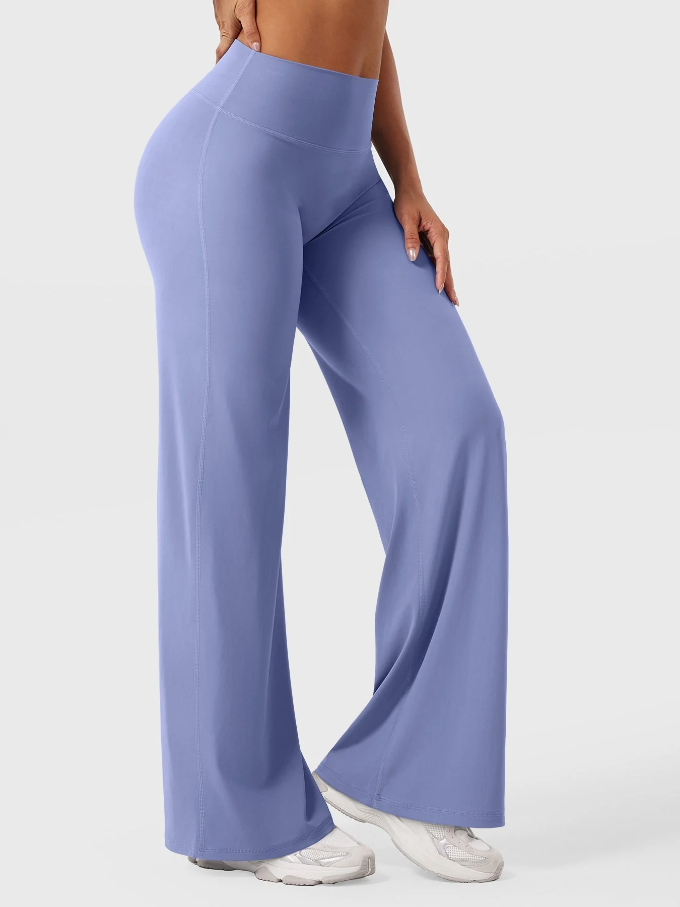Leggings High-Waist Straight-Leg No Front Seam Buttery Soft Gym Yoga Pants for Women Fitness Tights - Image 130