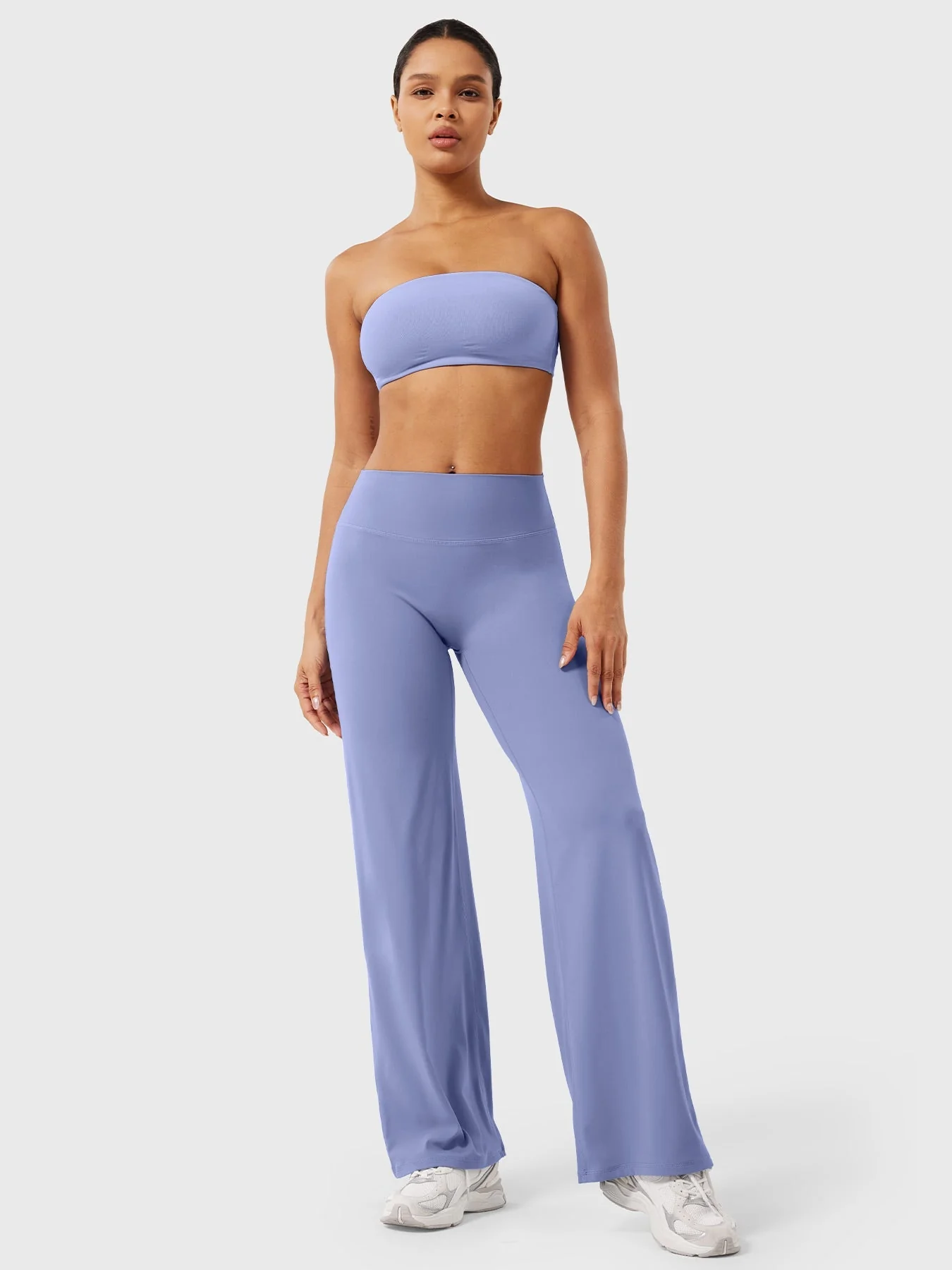Leggings High-Waist Straight-Leg No Front Seam Buttery Soft Gym Yoga Pants for Women Fitness Tights - Image 135