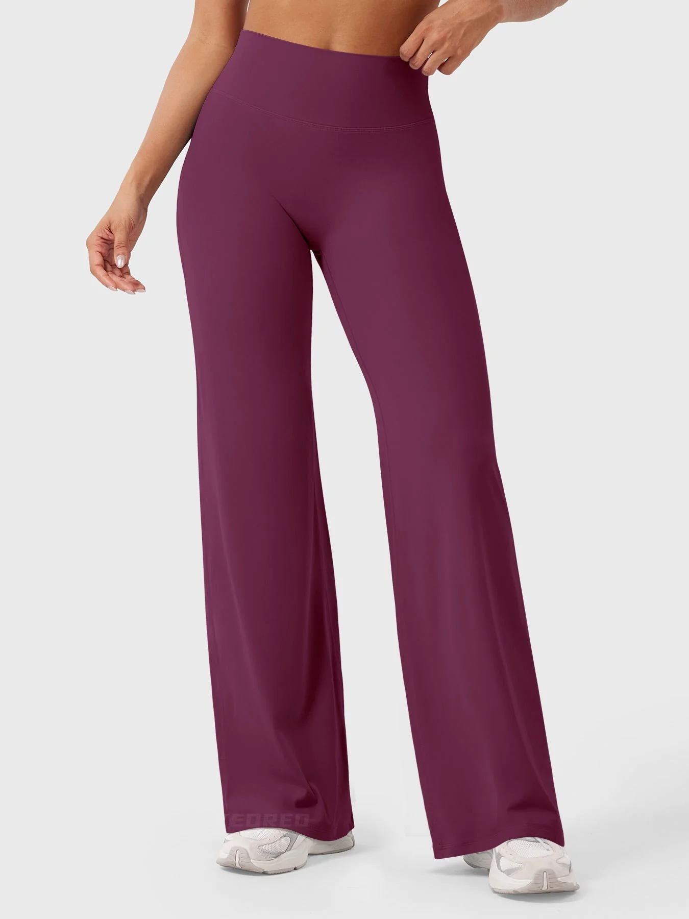 Leggings High-Waist Straight-Leg No Front Seam Buttery Soft Gym Yoga Pants for Women Fitness Tights - Image 137