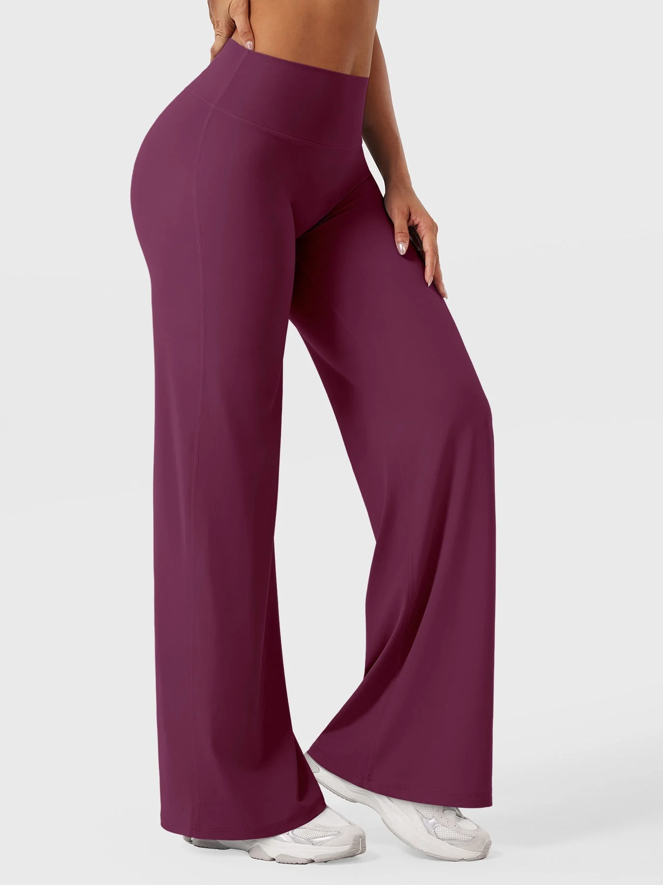 Leggings High-Waist Straight-Leg No Front Seam Buttery Soft Gym Yoga Pants for Women Fitness Tights - Image 139