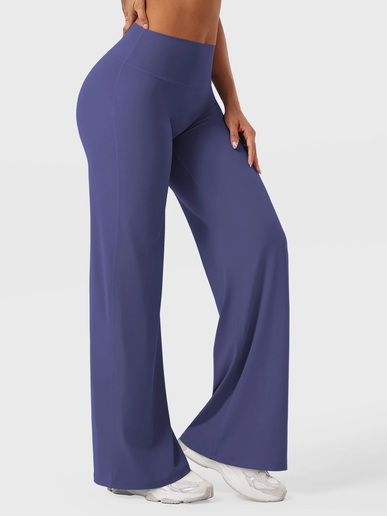 Leggings High-Waist Straight-Leg No Front Seam Buttery Soft Gym Yoga Pants for Women Fitness Tights - Image 148