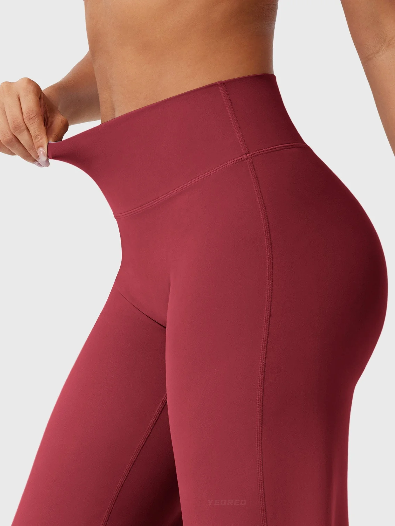 Leggings High-Waist Straight-Leg No Front Seam Buttery Soft Gym Yoga Pants for Women Fitness Tights - Image 15