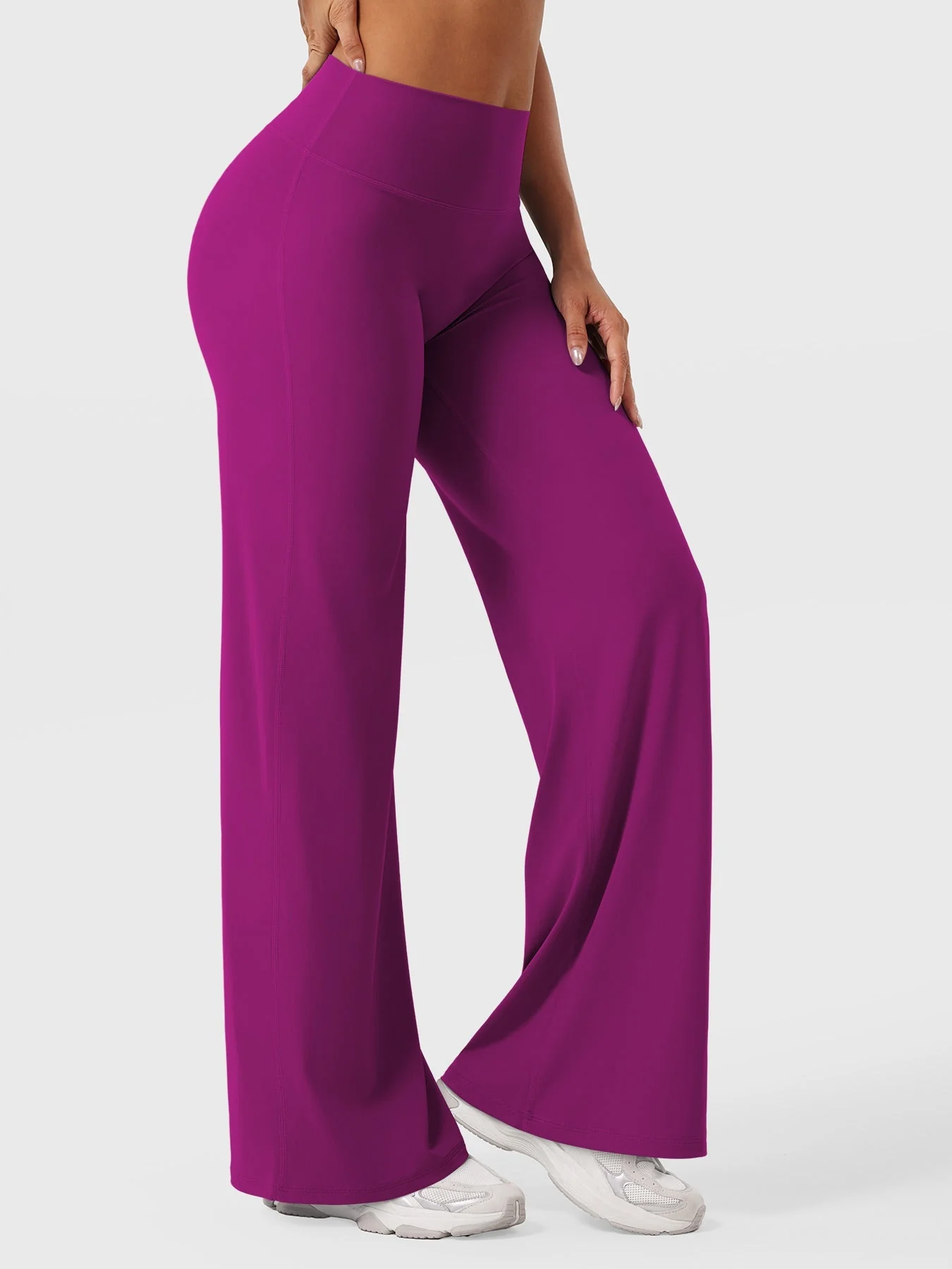 Leggings High-Waist Straight-Leg No Front Seam Buttery Soft Gym Yoga Pants for Women Fitness Tights - Image 166