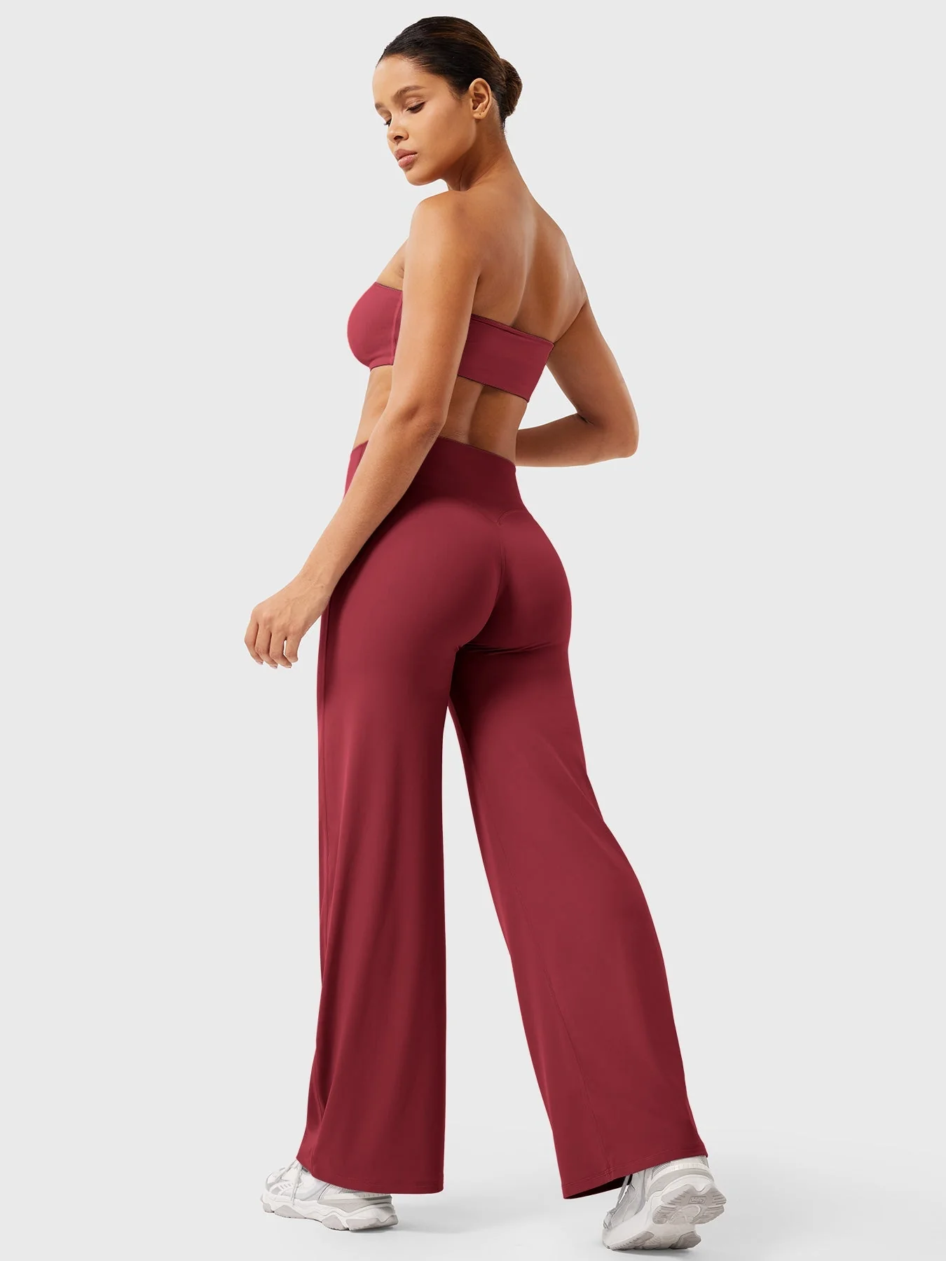 Leggings High-Waist Straight-Leg No Front Seam Buttery Soft Gym Yoga Pants for Women Fitness Tights - Image 17
