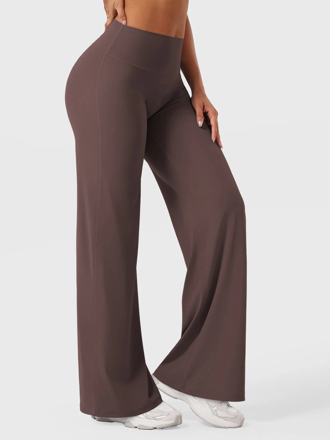 Leggings High-Waist Straight-Leg No Front Seam Buttery Soft Gym Yoga Pants for Women Fitness Tights - Image 175