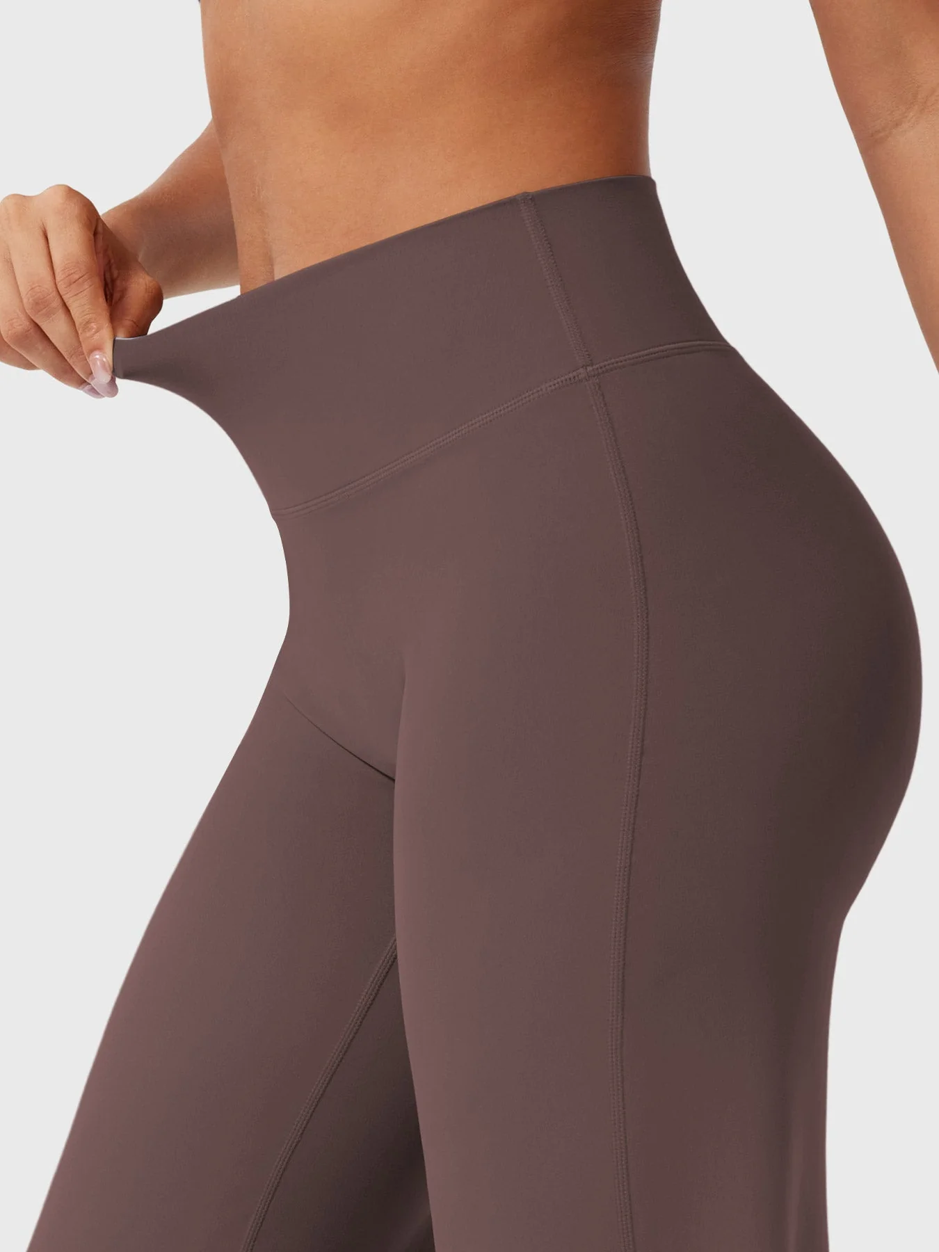 Leggings High-Waist Straight-Leg No Front Seam Buttery Soft Gym Yoga Pants for Women Fitness Tights - Image 177