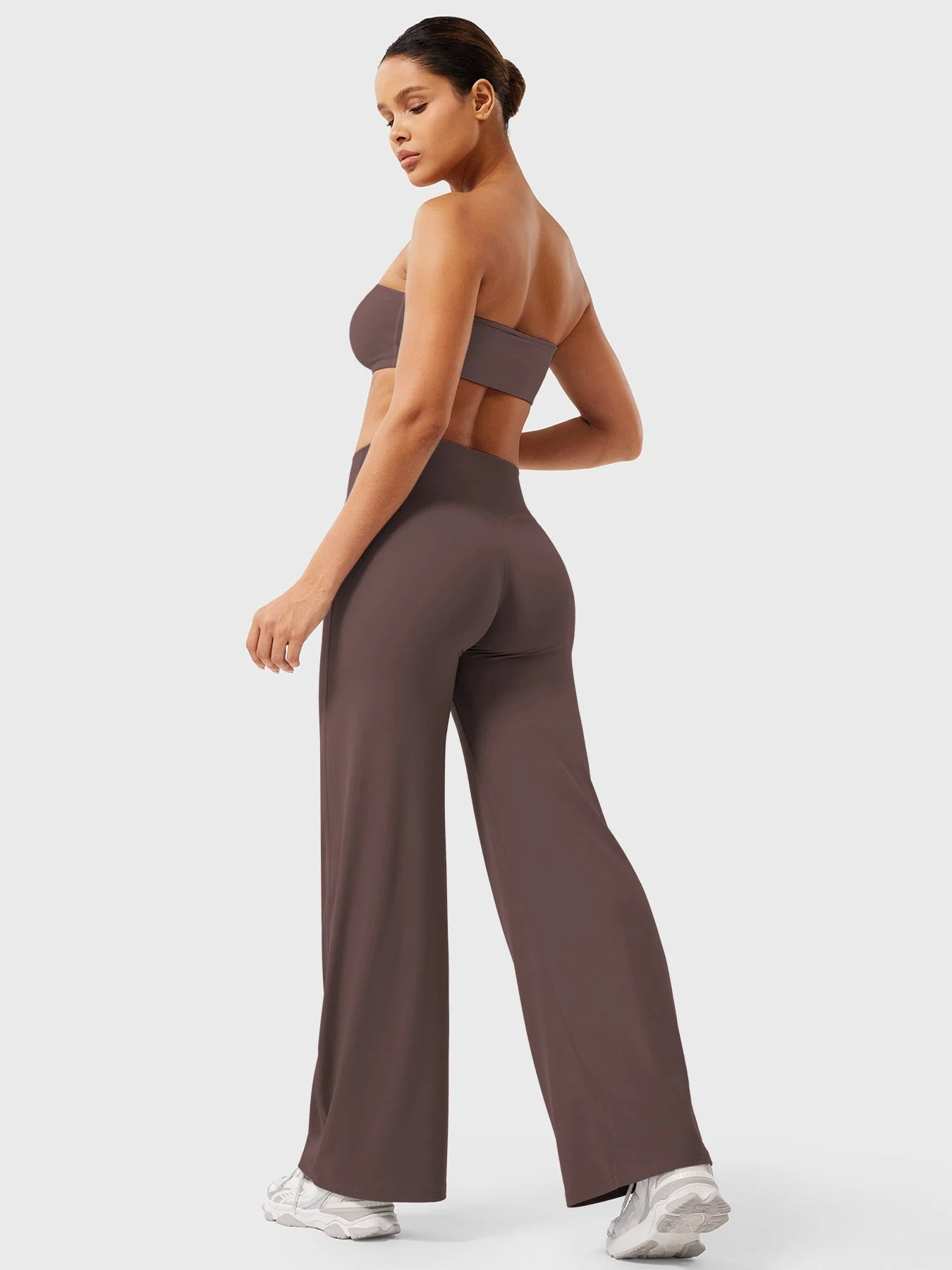Leggings High-Waist Straight-Leg No Front Seam Buttery Soft Gym Yoga Pants for Women Fitness Tights - Image 179