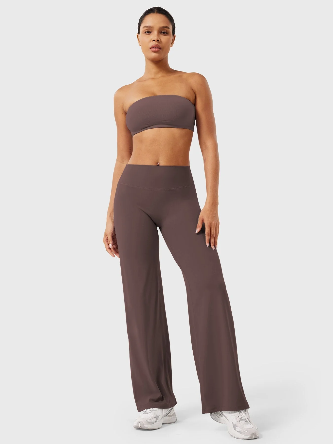Leggings High-Waist Straight-Leg No Front Seam Buttery Soft Gym Yoga Pants for Women Fitness Tights - Image 180
