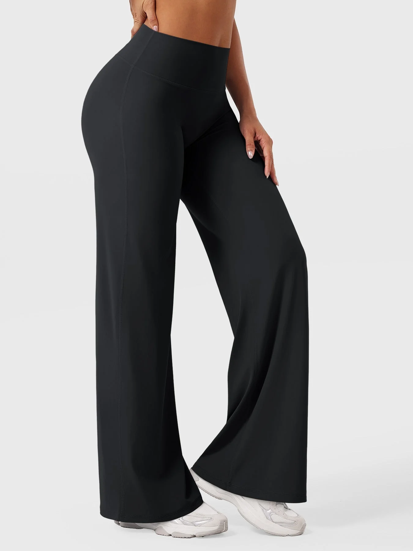 Leggings High-Waist Straight-Leg No Front Seam Buttery Soft Gym Yoga Pants for Women Fitness Tights - Image 4