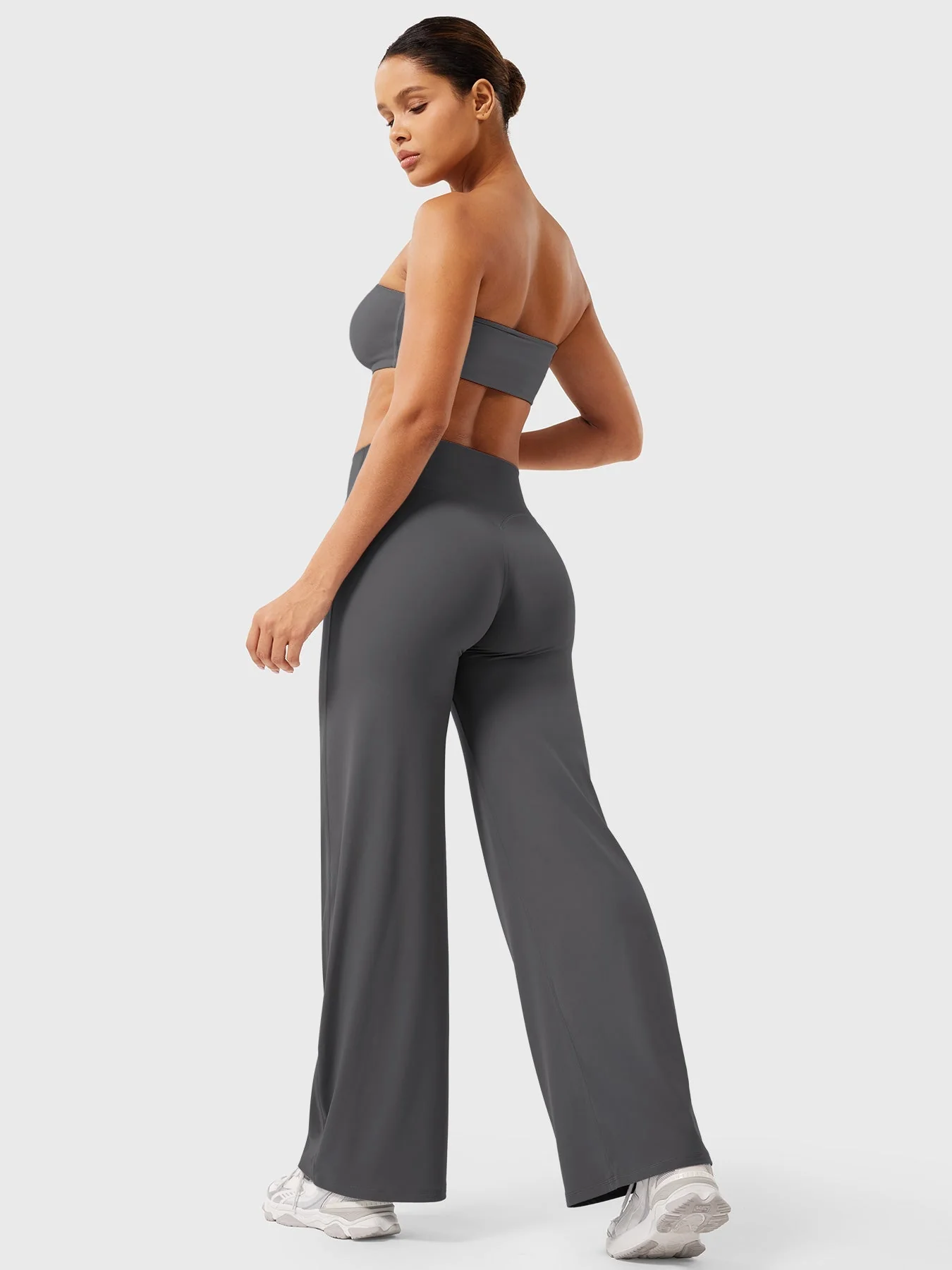Leggings High-Waist Straight-Leg No Front Seam Buttery Soft Gym Yoga Pants for Women Fitness Tights - Image 44
