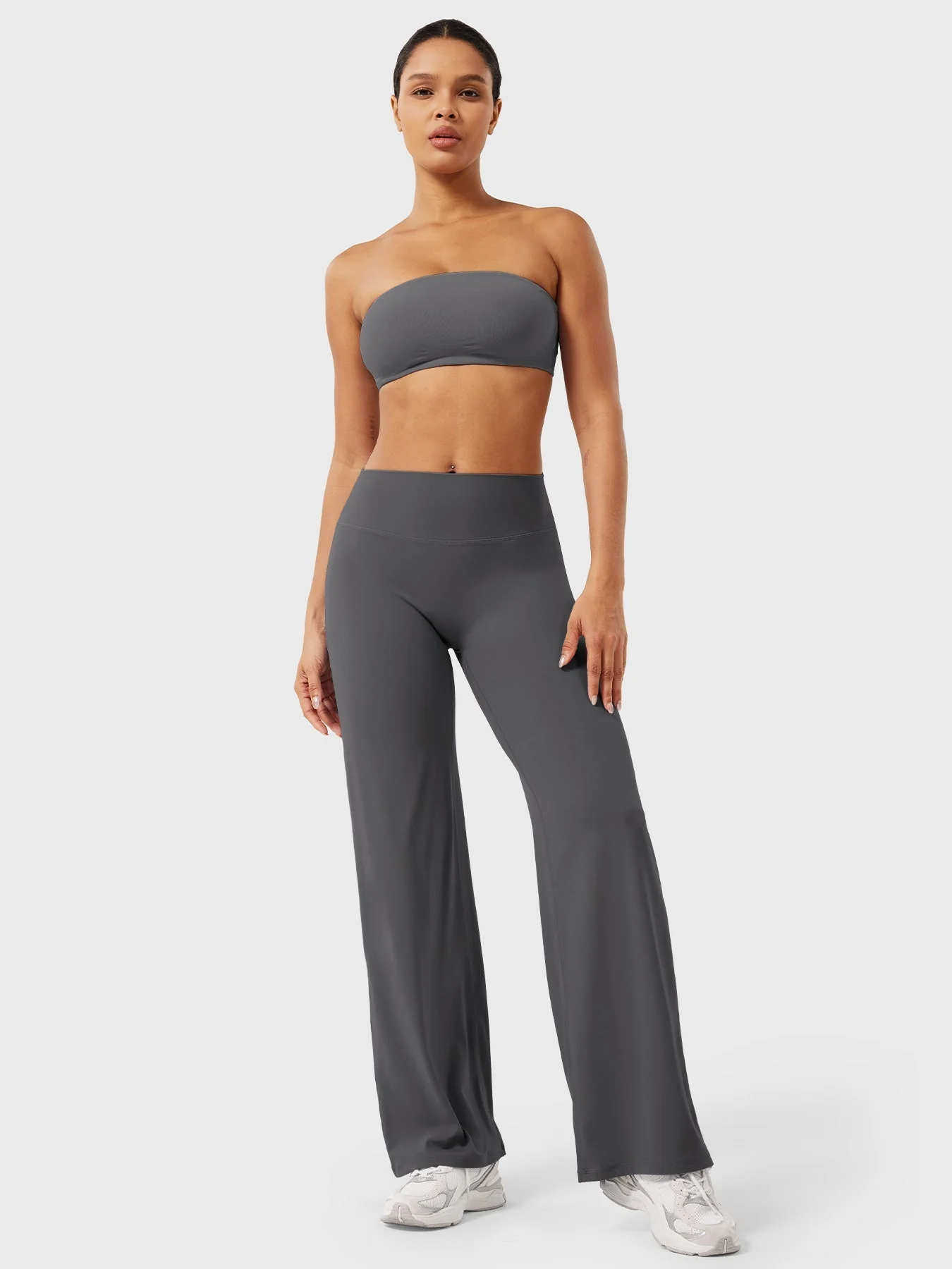 Leggings High-Waist Straight-Leg No Front Seam Buttery Soft Gym Yoga Pants for Women Fitness Tights - Image 45