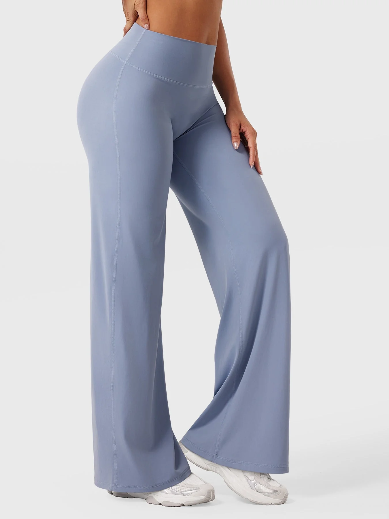 Leggings High-Waist Straight-Leg No Front Seam Buttery Soft Gym Yoga Pants for Women Fitness Tights - Image 49