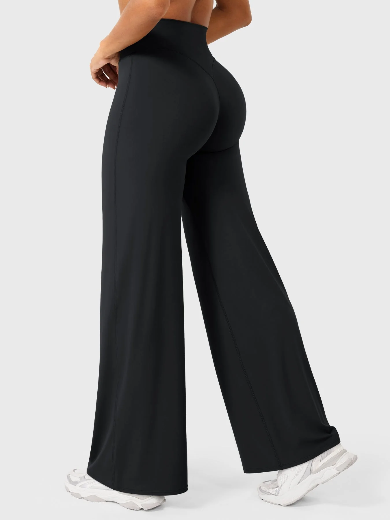 Leggings High-Waist Straight-Leg No Front Seam Buttery Soft Gym Yoga Pants for Women Fitness Tights - Image 5