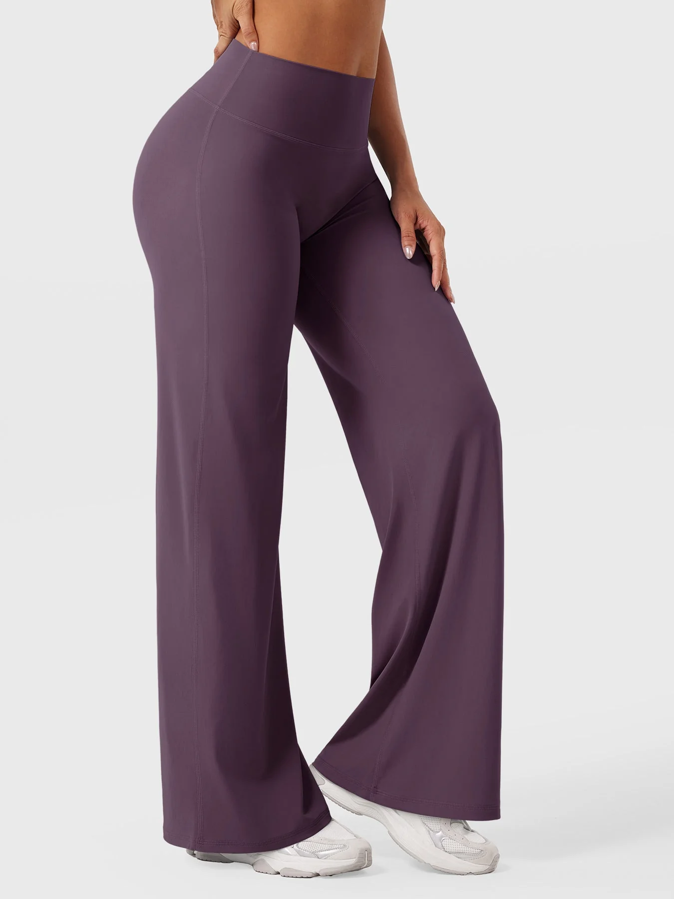 Leggings High-Waist Straight-Leg No Front Seam Buttery Soft Gym Yoga Pants for Women Fitness Tights - Image 76