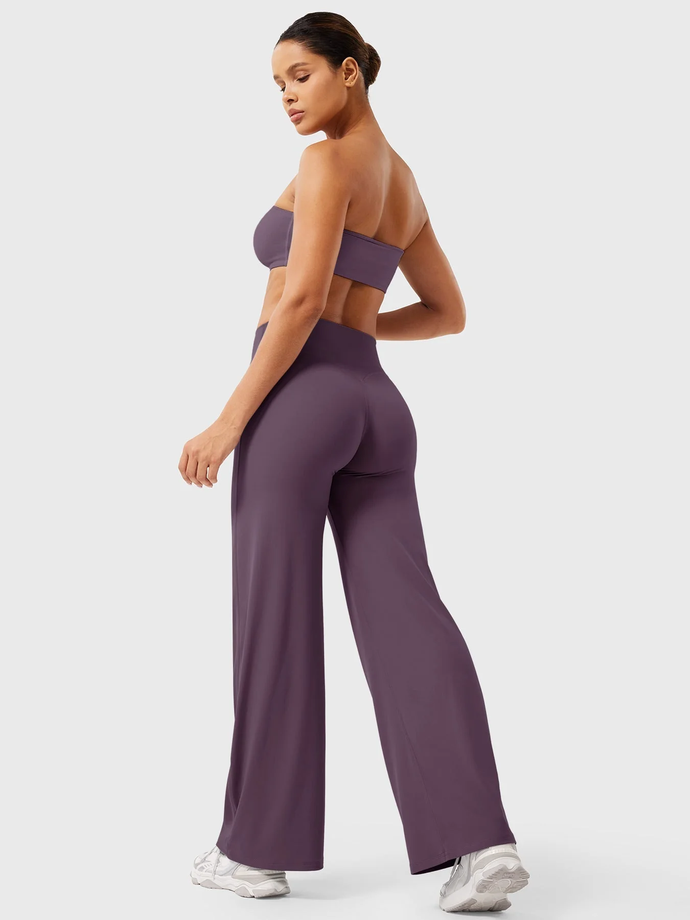 Leggings High-Waist Straight-Leg No Front Seam Buttery Soft Gym Yoga Pants for Women Fitness Tights - Image 80