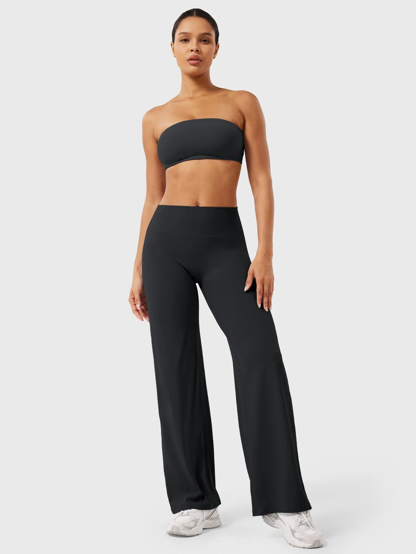 Leggings High-Waist Straight-Leg No Front Seam Buttery Soft Gym Yoga Pants for Women Fitness Tights - Image 9